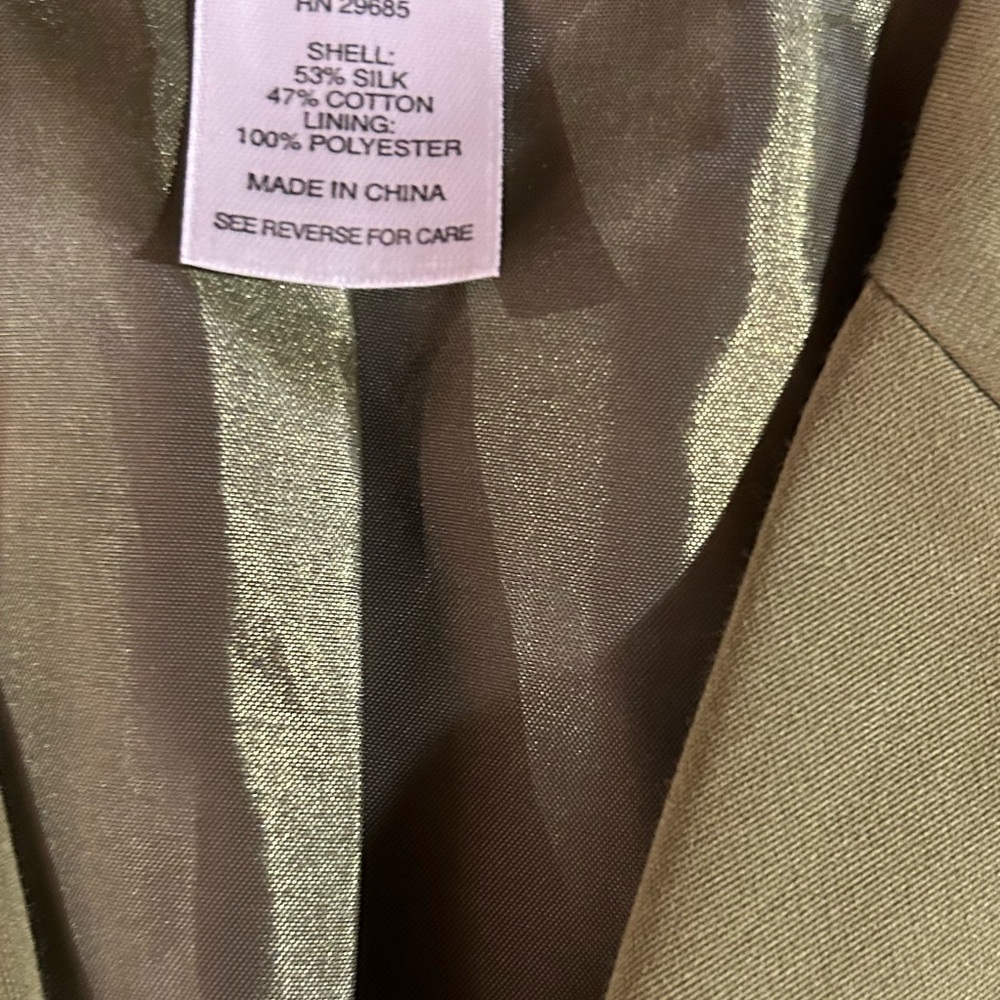 Pendleton Vintage Silk Blend Button Front Blazer - image 8